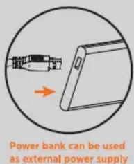 Power bank can be used as external power supply