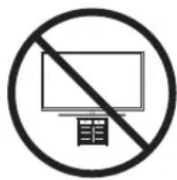 SAMSUNG UE32T4510AU - Сақтық шарасы: Теледидардың құлап түсуіне жол бермеу үшін оны қабырғаға бекіту - 1