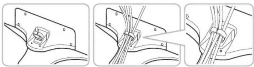 SAMSUNG UE40J5530AU - Arranging the cables with the Cable guide - 1