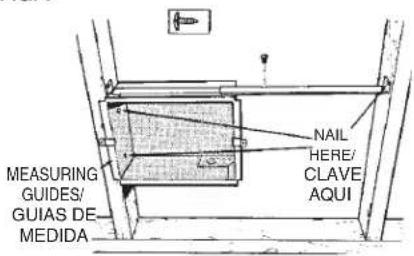 MEASURING GUIDES/ GUIAS DE MEDIDA NAIL HERE/ CLAVE AQUI