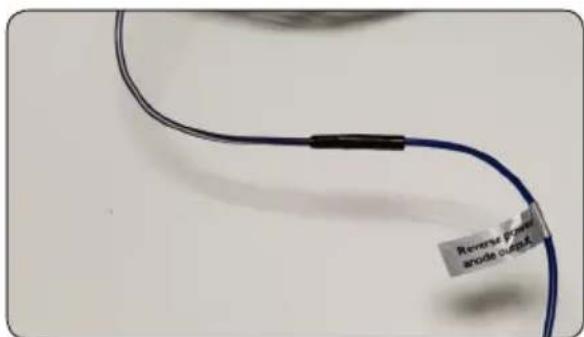 Reverse power anode output