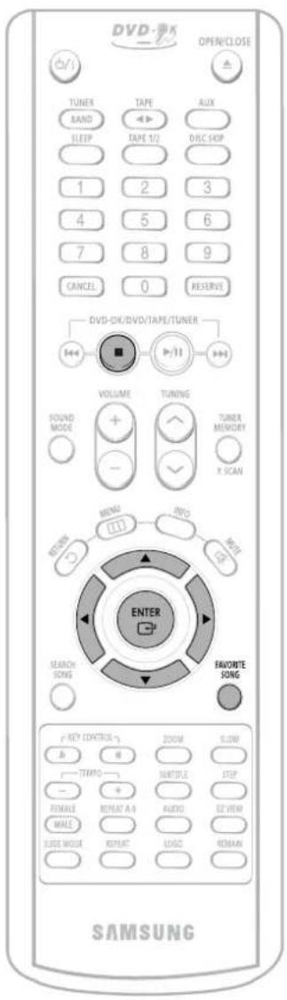 DVD-OK OPEN/CLOSE TUNER BAND SLEEP TAPE TAPE 1/2 DLC SHOP 1 2 3 4 5 6 7 8 9 CANCEL 0 RESERVE DVD-DVD/DVD/TAPE/TUNER VOLUME TUNING SOUND MODE + - TUNER MEMORY X SCAN MENU INFO MINT ENTER SEARCH SONG FAVORTE SONG KEY CONTROL # ZOOM SLOW B H SUBTITLE STOP — + - FEMALE REPEAT A A AUDIO EZ VIEW MALE REPEAT LOGO REMAIN SUBSE MODE REPEAT LOGO REMAIN SAMSUNG
