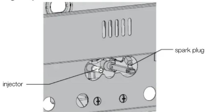 injector spark plug