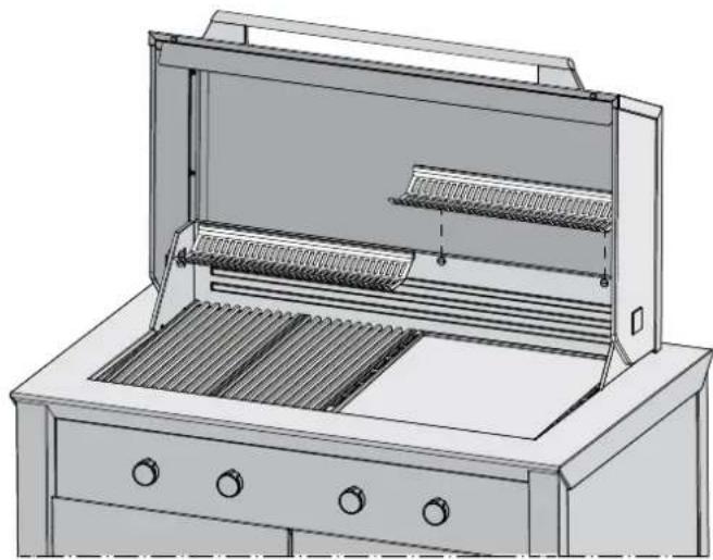 ELECTROLUX En:tice barbecue EQBM90AS - Fit warmer racks (model EQBM90AS only) - 2