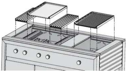 ELECTROLUX E:Volution EQBM75LAS - Assembling the barbecue (cont.) - 2
