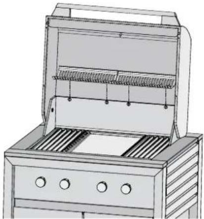ELECTROLUX E:Volution EQBM75LAS - Assembling the barbecue (cont.) - 3
