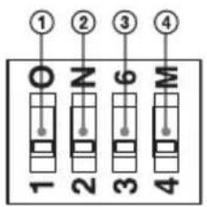 ① ② ③ ④ 1 O N 6 M 2 3 4
