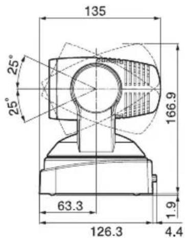 135 25° 25° 166.9 63.3 126.3 4.4 1.9
