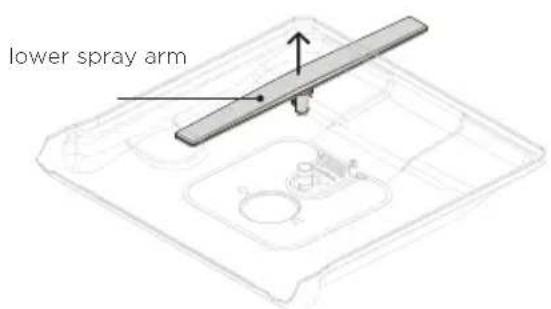 Fisher & Paykel DW60FC2B2 - Cleaning the lower spray arm - 1