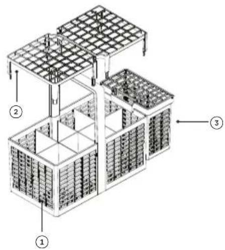Fisher & Paykel DW60FC2B2 - Cutlery basket - 1
