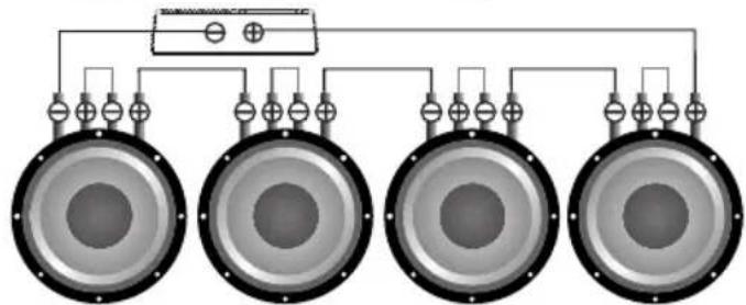 Deaf Bonce Apocalypse ASA-1000.2 - Subwoofers in series, coils in parallel - 6