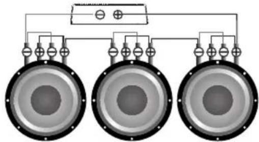 Deaf Bonce Apocalypse ASA-1000.2 - Subwoofers in series, coils in parallel - 2