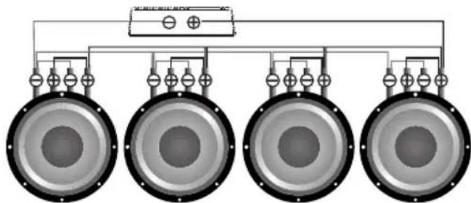 Deaf Bonce Apocalypse ASA-1000.2 - Subwoofers in series, coils in parallel - 12
