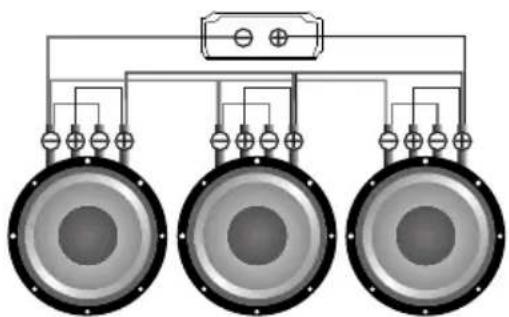 Deaf Bonce Machete MLA-150.2XS - Subwoofers in series, coils in parallel - 9