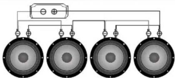 Deaf Bonce Machete MLA-150.2XS - Serial connection of the speakers - 7