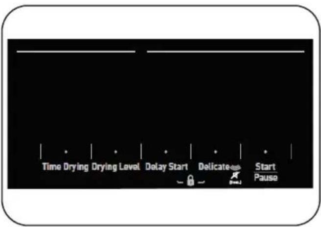 Time Drying Drying Level Delay Start Delicate Start Pause