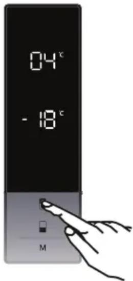 Meireles MFC 369 X - Ajustes de temperatura del refrigerador - 1