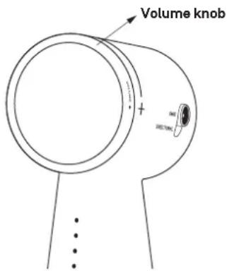 Volume knob + 340 RDT/NC