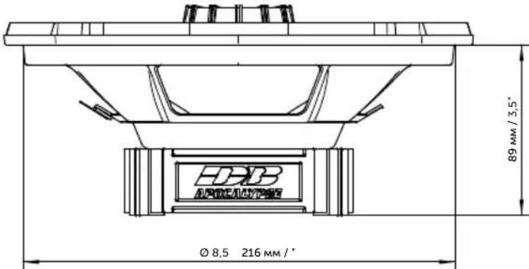 Ø 8,5 216 MM / ° 89 MM / 3,5° APRICALTYPE