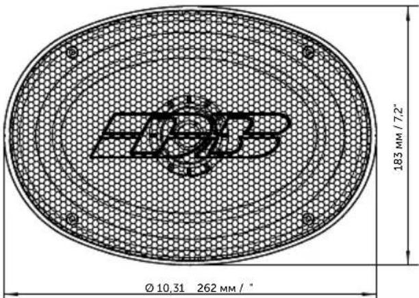 Ø 10,31 262 MM / " 183 MM / 7.2"