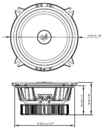 Ø132.0V / 4Ω Ø125.0V / 4,76" Ø132.0V / 4Ω Ø132.0V / 4Ω Ø125.0V / 4,76"