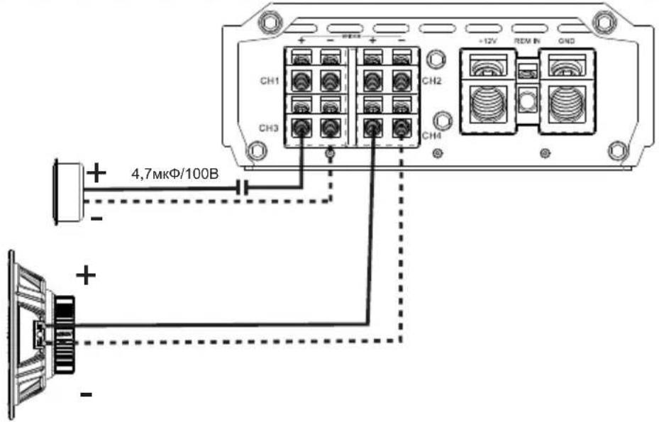 CH1 CH2 +12V REM IN GND 4,7MkΦ/100B -