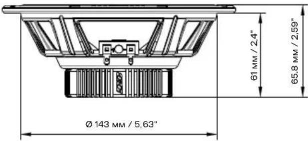 Ø 143 MM / 5,63" 61 MM / 2,4" 65.8 MM / 2,59"