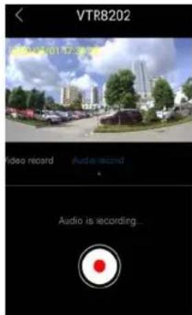 VTR8202 Video record Audio is recording...