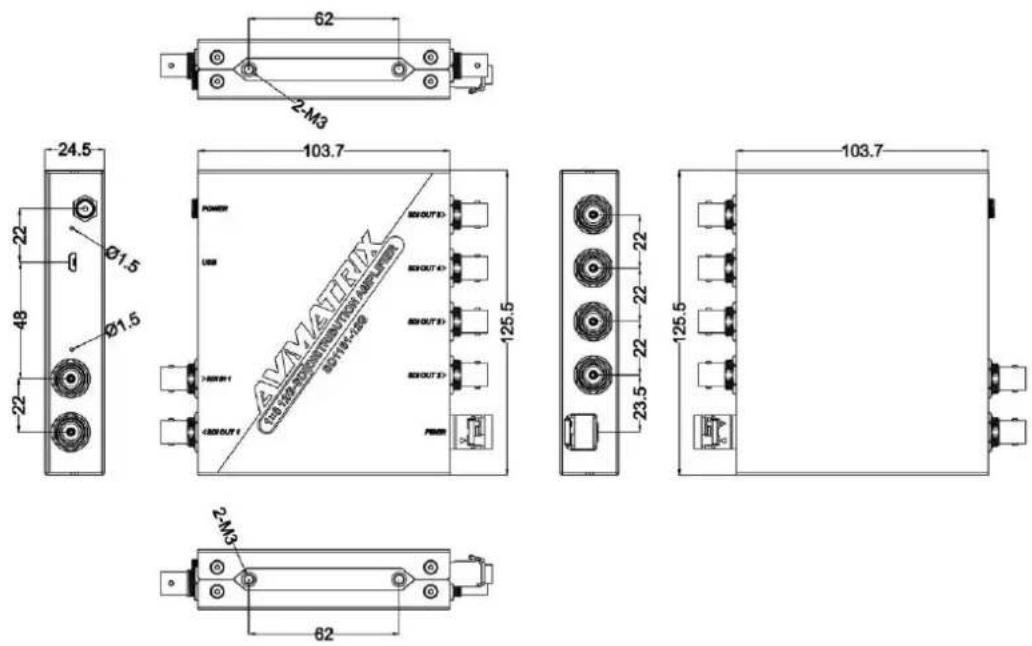 AVMATRIX SD11-12G - Physical Specifications - 1