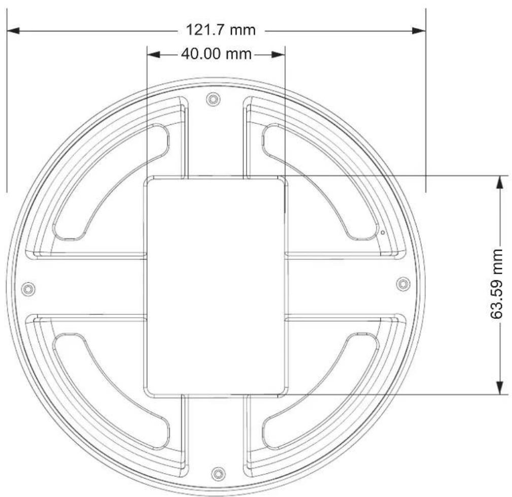 121.7 mm 40.00 mm 63.59 mm