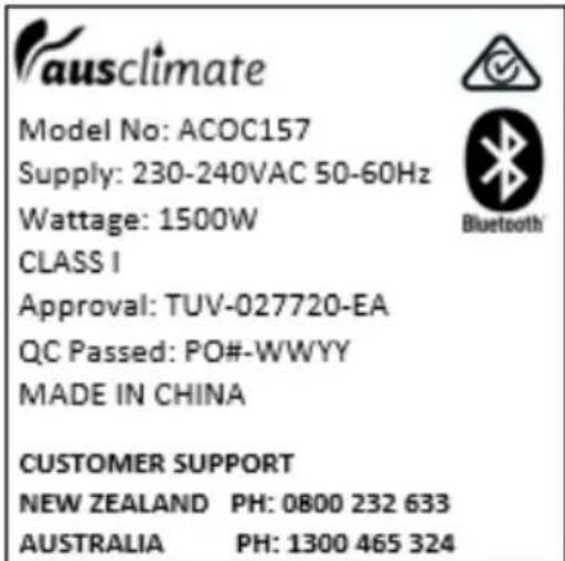 Ausclimate ACOC157 - General Care and Safety Guide - 1