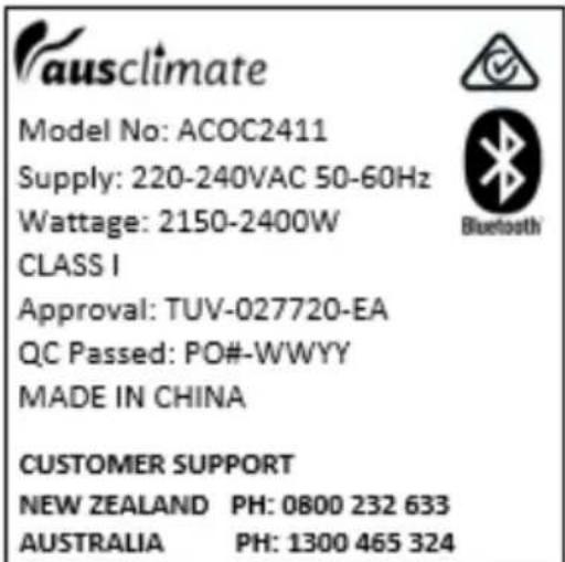 Ausclimate ACOC157 - General Care and Safety Guide - 2