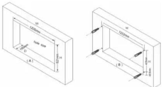 MISTRAL MIF1350TCL-RE - Recess the heater into a wall Instructions & steps - 1