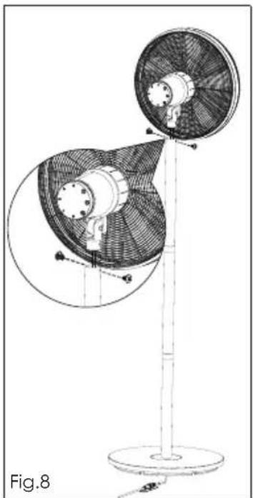 MISTRAL MPUREY30-BK - Assembly of Pedestal Fan - 7