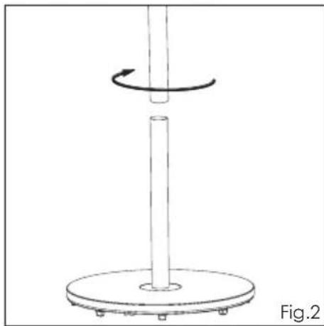 MISTRAL MPUREY30-BK - Assembly of Pedestal Fan - 3