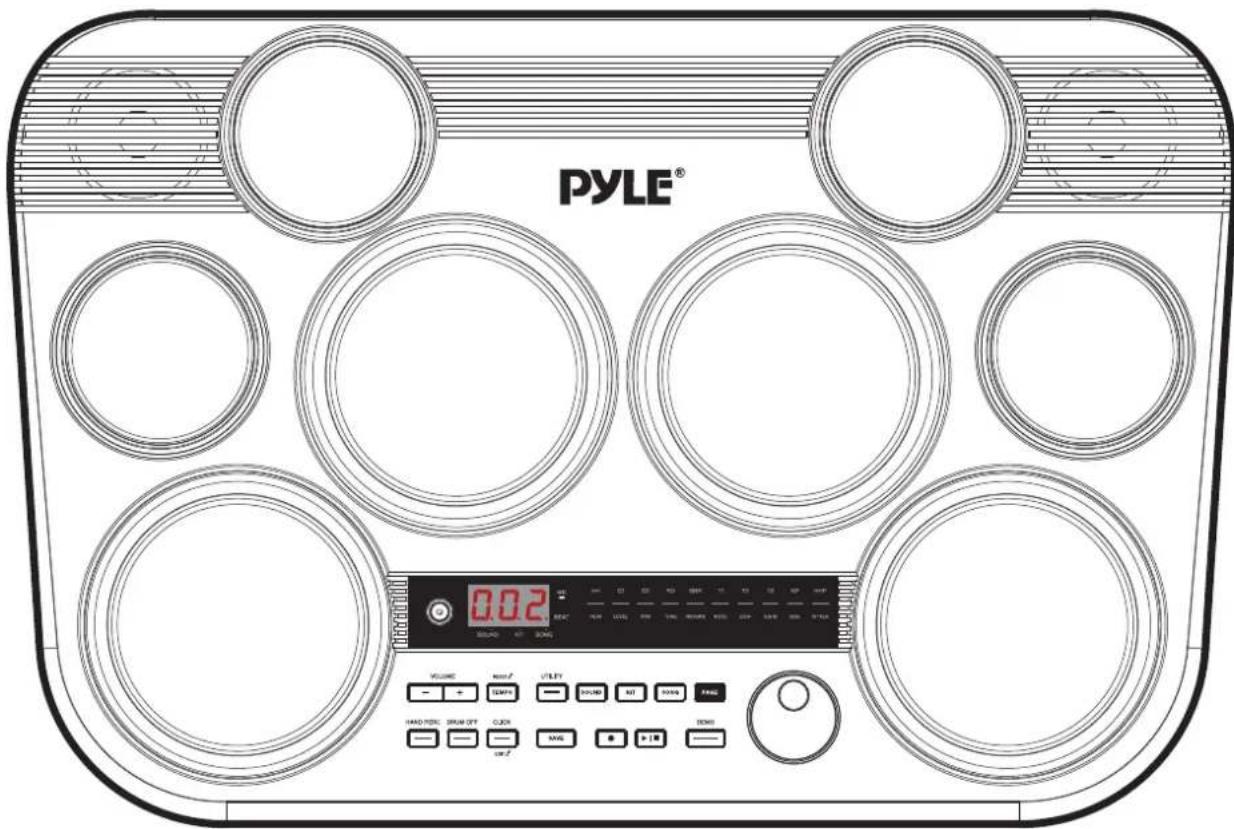 Pyle PTED09 - Drum Pad Description (default setting) - 1