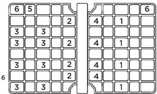6 5 3 3 3 3 2 3 3 2 3 3 2 3 3 2 6 4 1 4 1 4 1 4 1 1