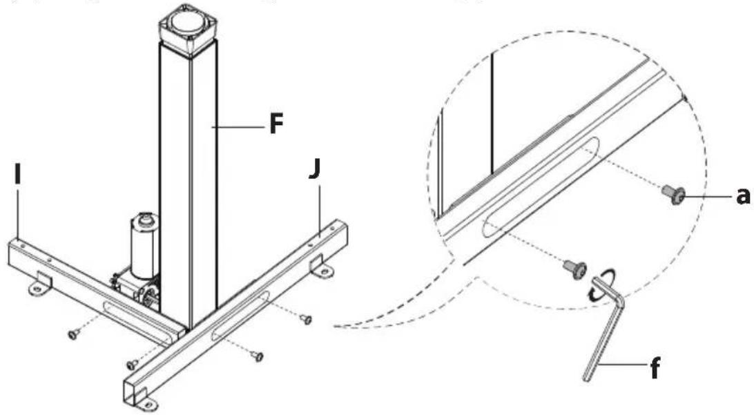 Mount-It! MI-15010 - 1-2 Assemble the middle leg section - 1