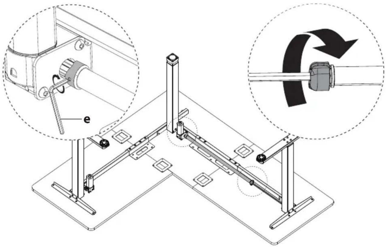 Mount-It! MI-15010 - Setting the Desk Legs to the Same Height - 6