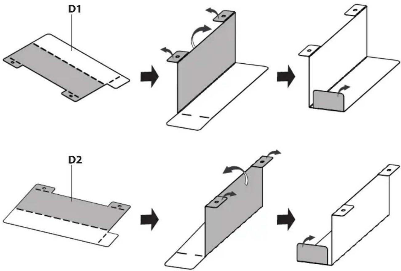 Mount-It! MI-15010 - Fold the Cable Holder and Cloth Drawer Brackets - 2