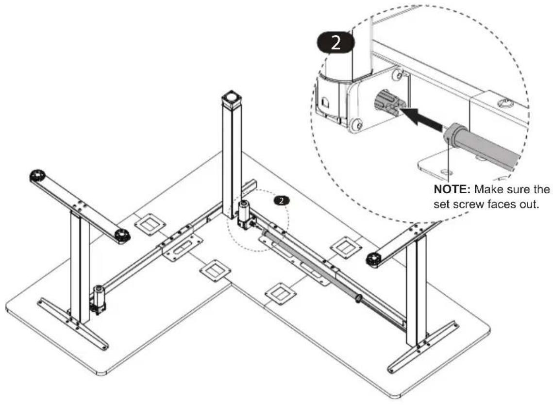 Mount-It! MI-15010 - Setting the Desk Legs to the Same Height - 5