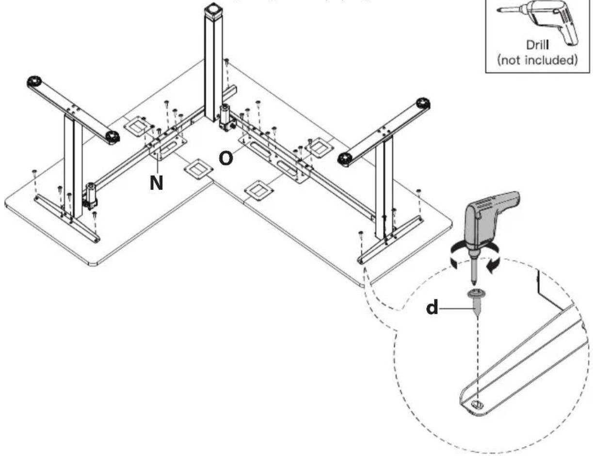 Mount-It! MI-15010 - Option B: Long side of desk on the left hand side - 2