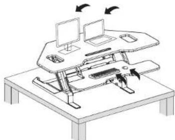 Mount-It! MI-7958A - Place Items on the Desk Converter - 1