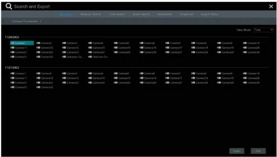 Search and Export Camera Touchmarks > View Mode Time 11/28/2023 Camera1 Camera2 Camera3 Camera4 Camera5 Camera6 Camera7 Camera8 Camera9 Camera10 Camera11 Camera12 Camera13 Camera14 Camera15 Camera16 Camera17 Camera18 Camera19 Camera20 Camera21 Camera22 Camera23 Camera24 Camera25 Camera26 Camera27 Camera28 Camera29 Camera30 Camera31 Camera32 Unknown Ca... Unknown Ca... 11/27/2023 Camera1 Camera2 Camera3 Camera4 Camera5 Camera6 Camera7 Camera8 Camera9 Camera10 Camera11 Camera12 Camera13 Camera14 Camera15 Camera16 Camera17 Camera18 Camera19 Camera20 Camera21 Camera22 Camera23 Camera24 Camera25 Camera28 Camera29 Camera30 Camera31 Camera32