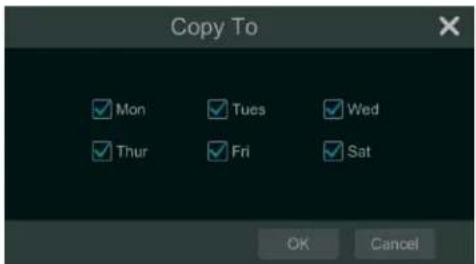 Copy To ✓ Mon ✓ Tues ✓ Wed ✓ Thur ✓ Fri ✓ Sat OK Cancel
