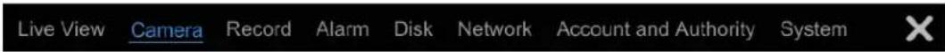 Live View Camera Record Alarm Disk Network Account and Authority System