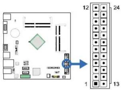 BIOSTAR J3060NH - ATXPWR1: ATX Power Source Connector - 1