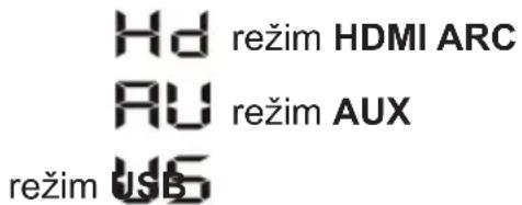 Hd režim HDMI ARC RU režim AUX režim USB