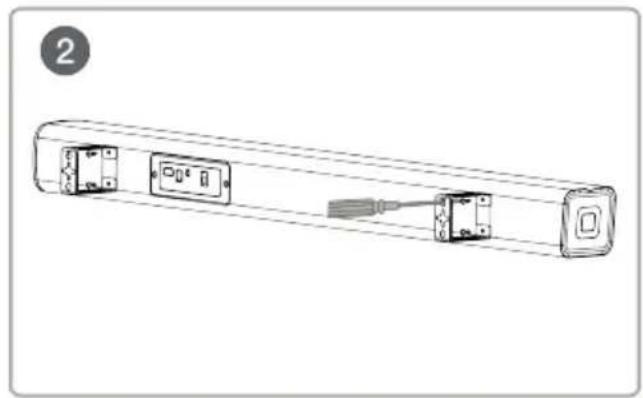 GoGen TAS 940 WSB - Follow below steps to mount the sound bar on the wall - 2