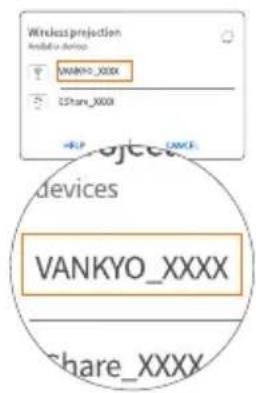 Wireless projection Analog devices VANKYO_XXXX CShare_XXXX